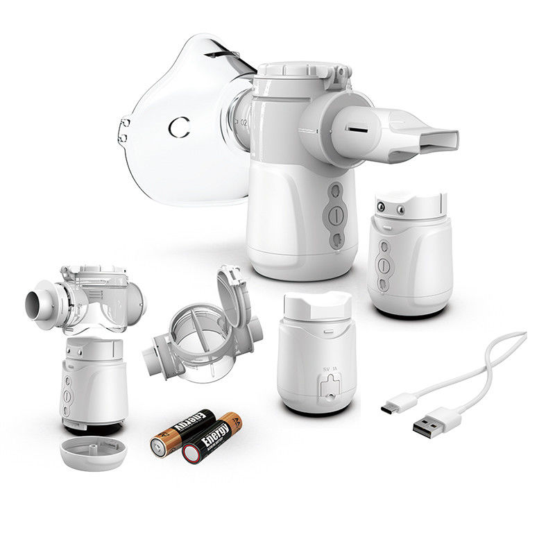 Nova bateria Médica Mudo Mini Mascarinha de Respiração Livre Tosse Nebulizer Copd Máquina Adultos Crianças Saúde Inalador Rede Nebulizar