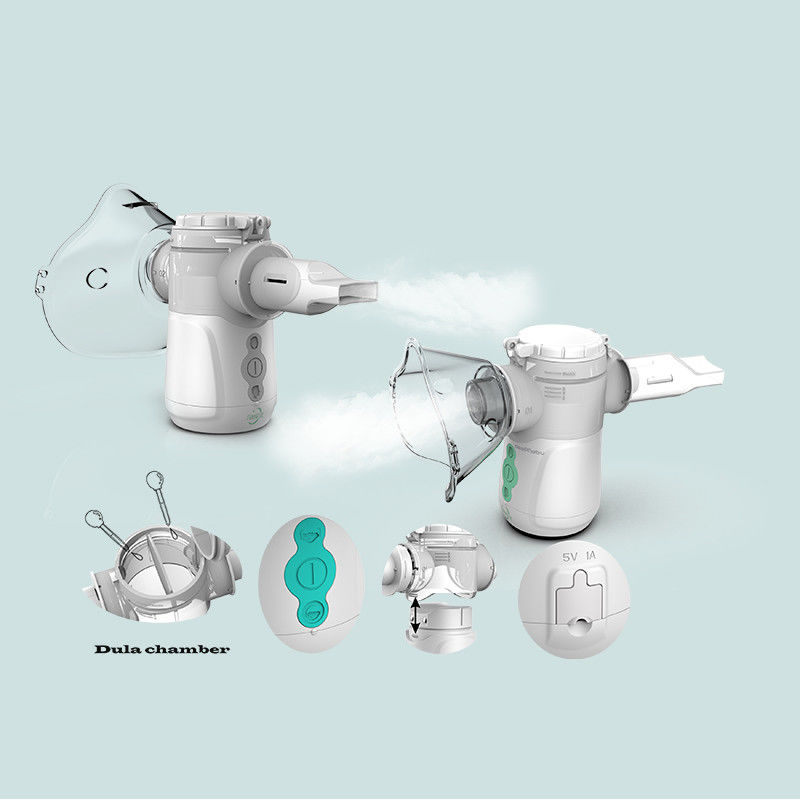 Nova bateria Médica Mudo Mini Mascarinha de Respiração Livre Tosse Nebulizer Copd Máquina Adultos Crianças Saúde Inalador Rede Nebulizar