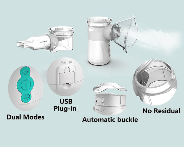 Mini-Atomizador de Drogas para Tosse Nebulizer para Tosse Fria Máquina Bateria Removível Crianças Adultos Doméstico Nebulizer Portátil de Malha