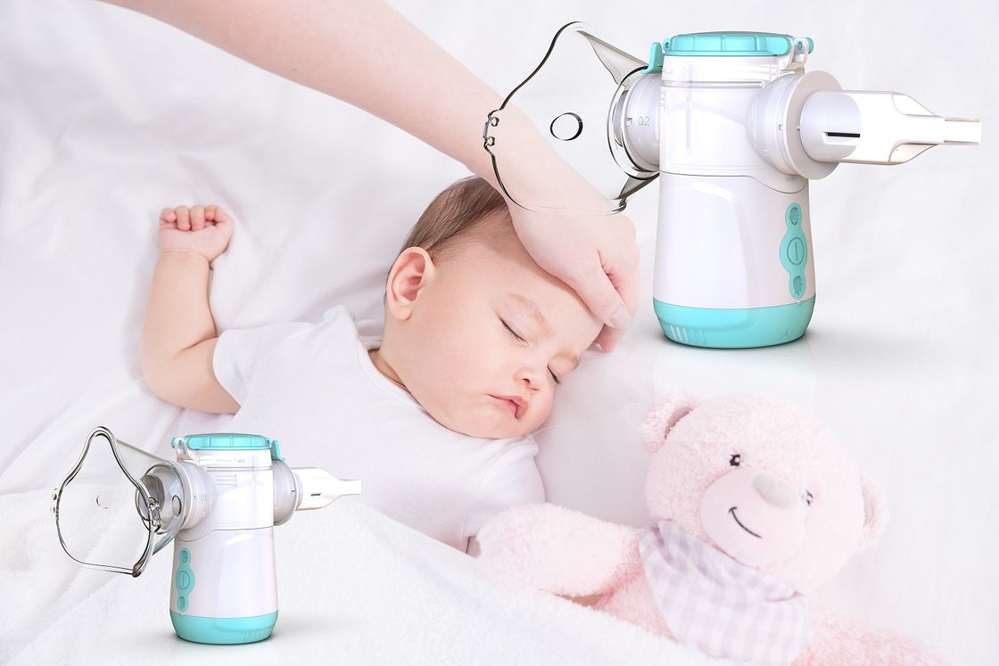 Máquina de nebulização de malha médica a cores OEM ≤35dB Ruído de depósito pulmões