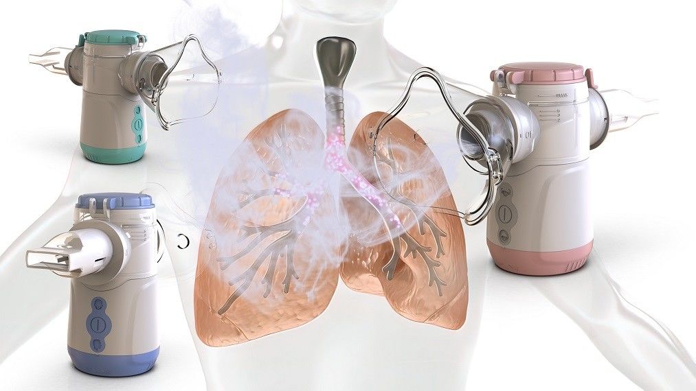Dimensão de partícula 1,8-4,0μm Máquina de inalação de nebulizador Menos de 50 dB