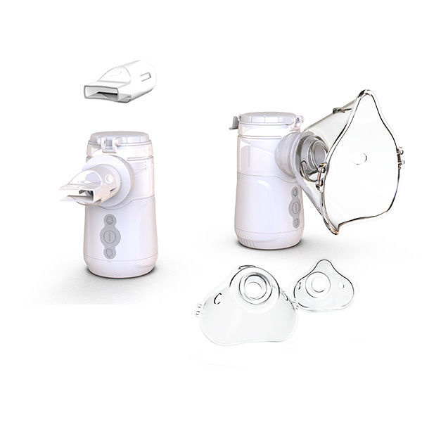 Máquina de inalação de nebulizador branco com caudal ajustável de 0,2-0,6 L/min