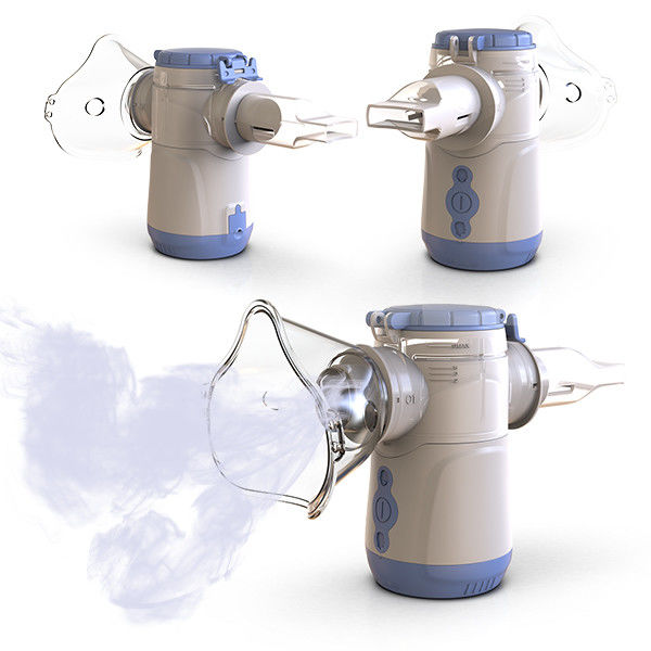 Máquina de inalação de nebulizador branco com caudal ajustável de 0,2-0,6 L/min