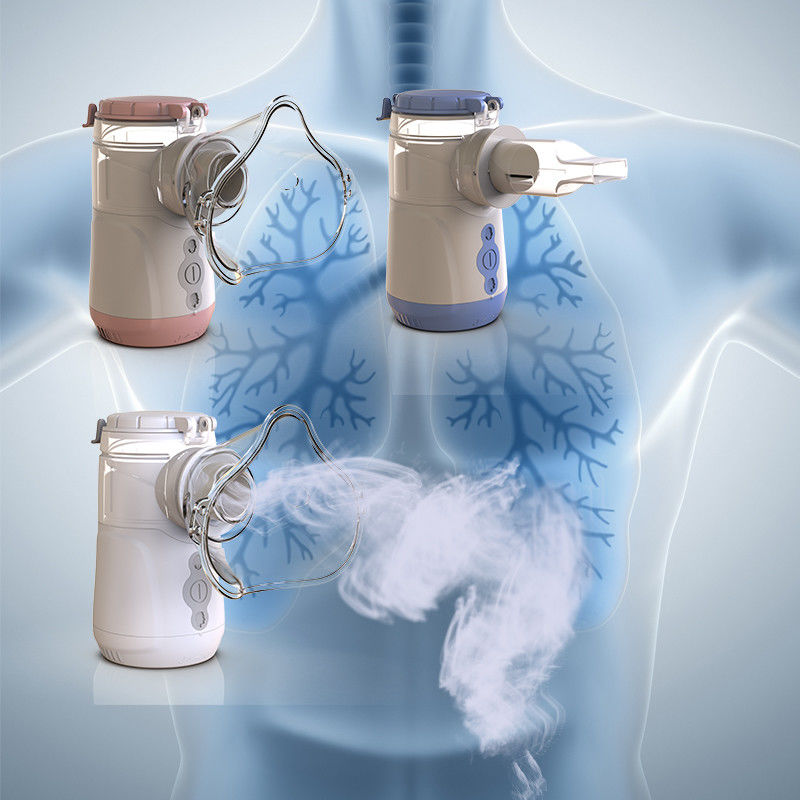 Inalador portátil de potência contínua Nebulizer para pediatras e adultos 1.8-3.5μm MMAD