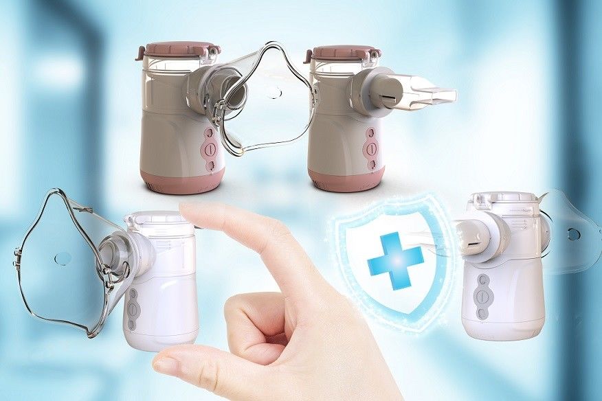 Nebulizer de malha de bateria USB tipo C Modos ajustáveis para pediatras e adultos