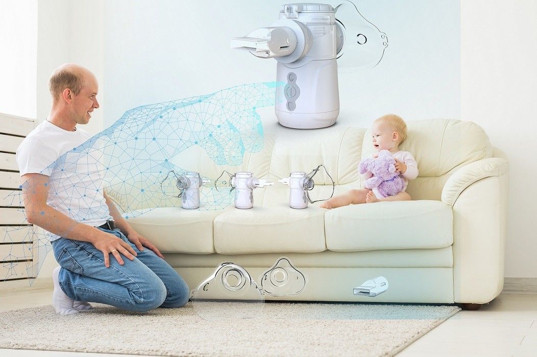 Máquina Nebulizer de malha portátil com frequência de vibração de 105-110Hz para saúde pulmonar
