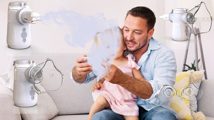 2.0-3.3μm Nebulizador de malha ajustável pediátrico e adulto para administração de pulmões direcionados