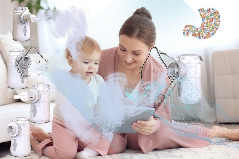 Máquina de nebulização de malha USB ou de bateria silenciosa para crianças ou adultos