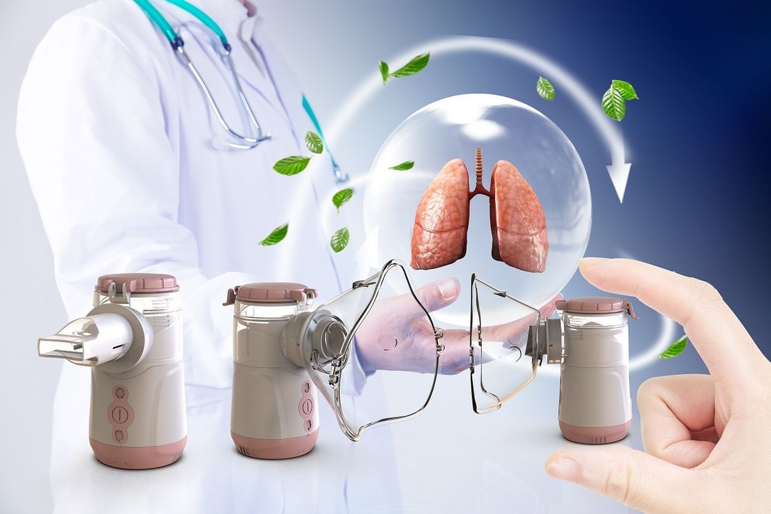 Máquina de nebulizador de malha com 2 modos para crianças e adultos superior ao compressor