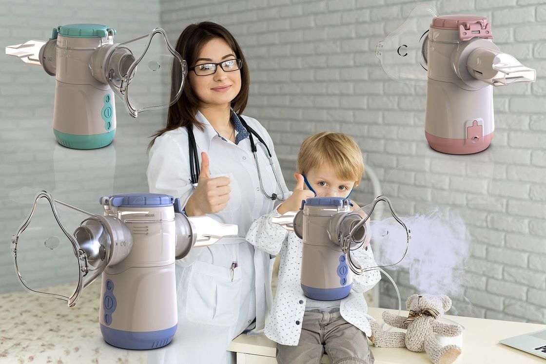 1-4,7μm Tamanho de partícula fina Vibrante Inalador de malha Aerosol Entrega para crianças ou adultos