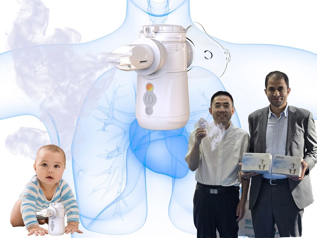 Vibrating Mesh Nebulizer Tamanho de partícula 1-5μm Médico e portátil Anti-quebrado Sem resíduos Sem bloqueio