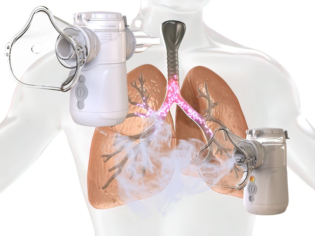 Bateria de inalador de malha vibratória portátil e DC 5V USB alimentado para tratamento médico