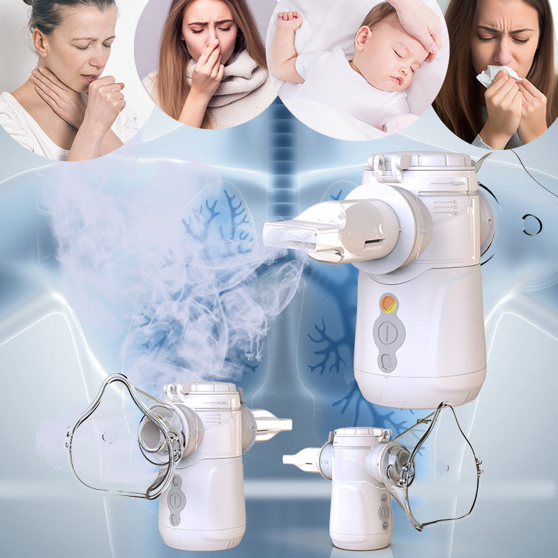 Nebulizador de malha portátil compacto com 5V de corrente contínua 9-18 ml de potência por USB Capacidade MMAD 2,5-3,5 μm Nível de ruído ≤ 40 dB